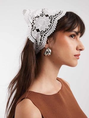 ONLY lace details head scarf