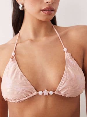 South Beach triangle bikini top