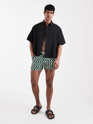 Aray geo print swim shorts