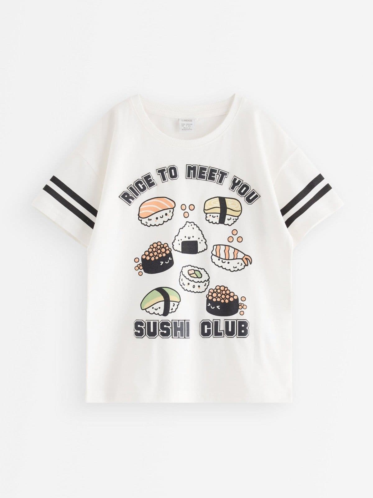 T-shirt in cotton Light Dusty White 1