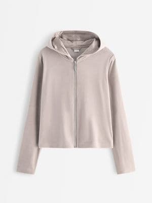 Hoodie in velour