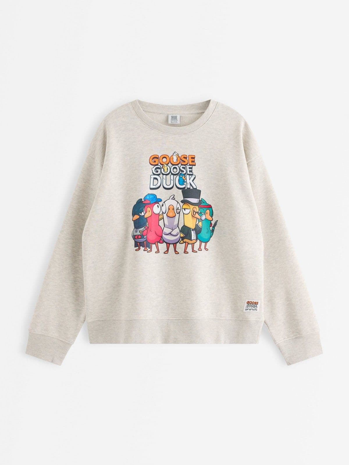 Goose goose duck sweatshirt Light Beige Melange 1