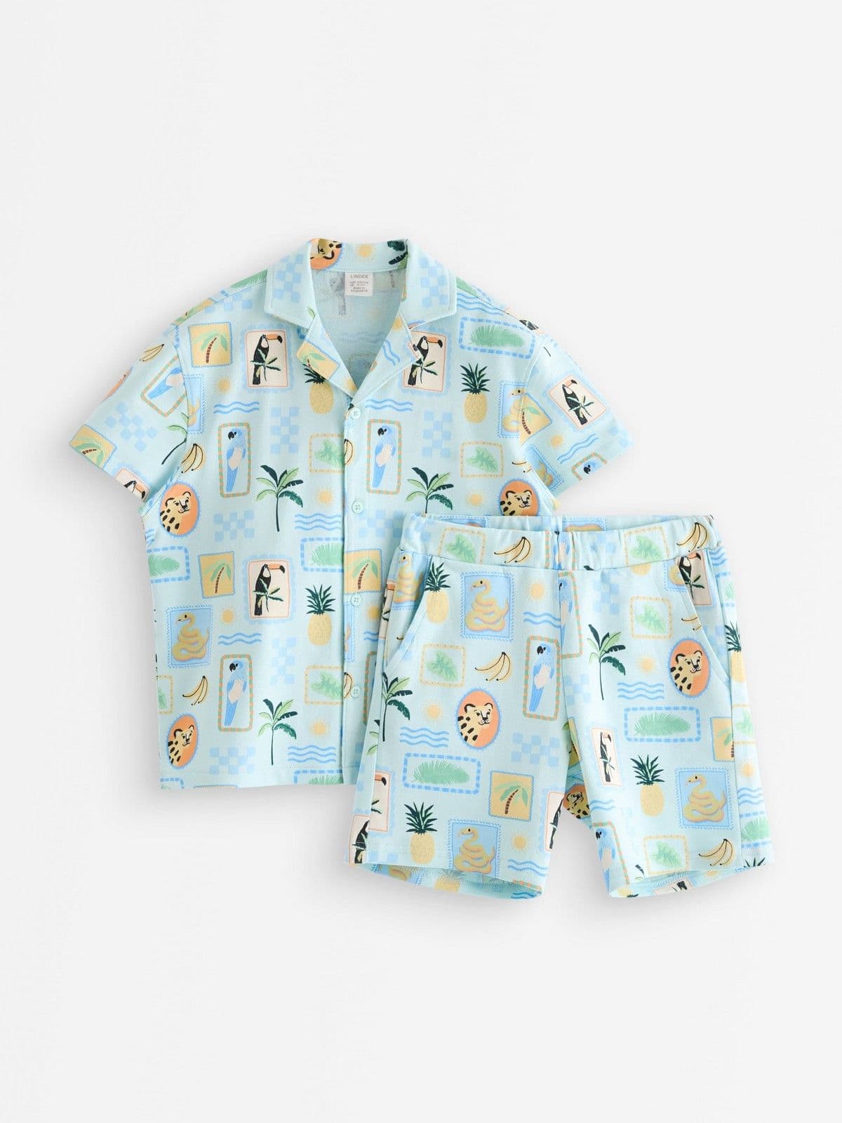 Set - top and sweat shorts Light Aqua 1
