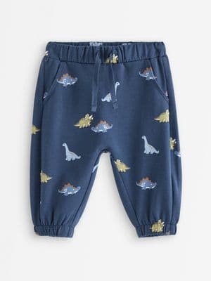 Joggers with dinosaurs