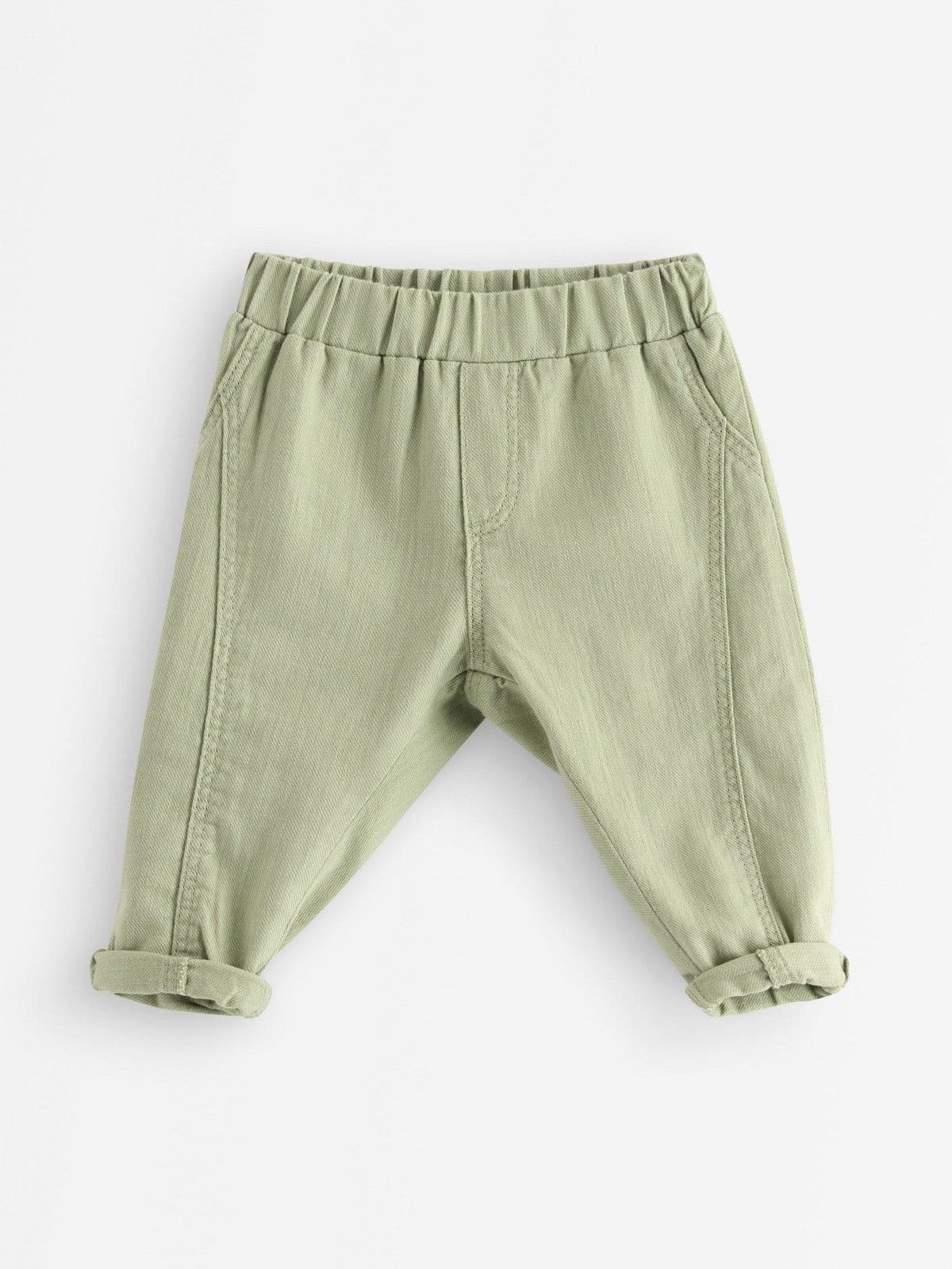 Woven trousers Dusty Green 1
