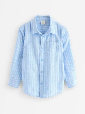 Linen-blend shirt