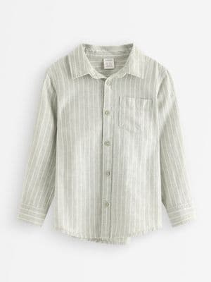 Linen-blend shirt