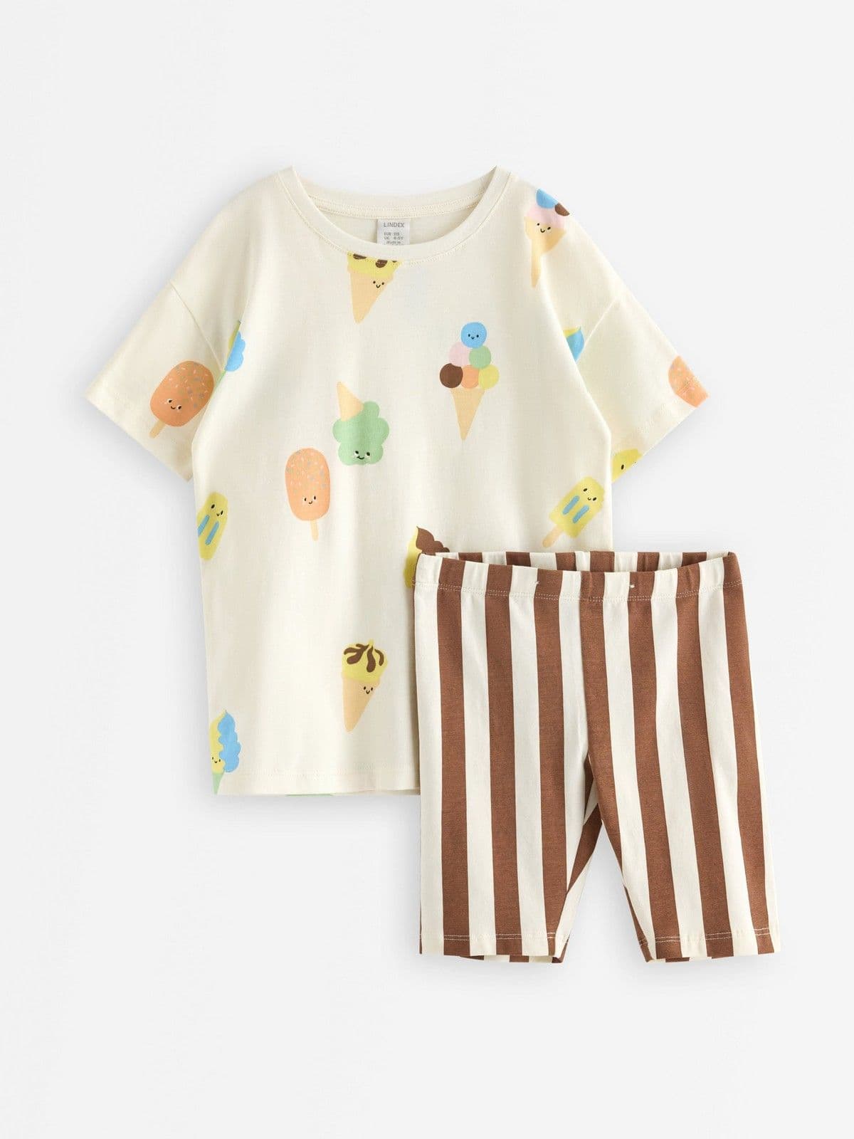 Set - t-shirt and cycling shorts White 1