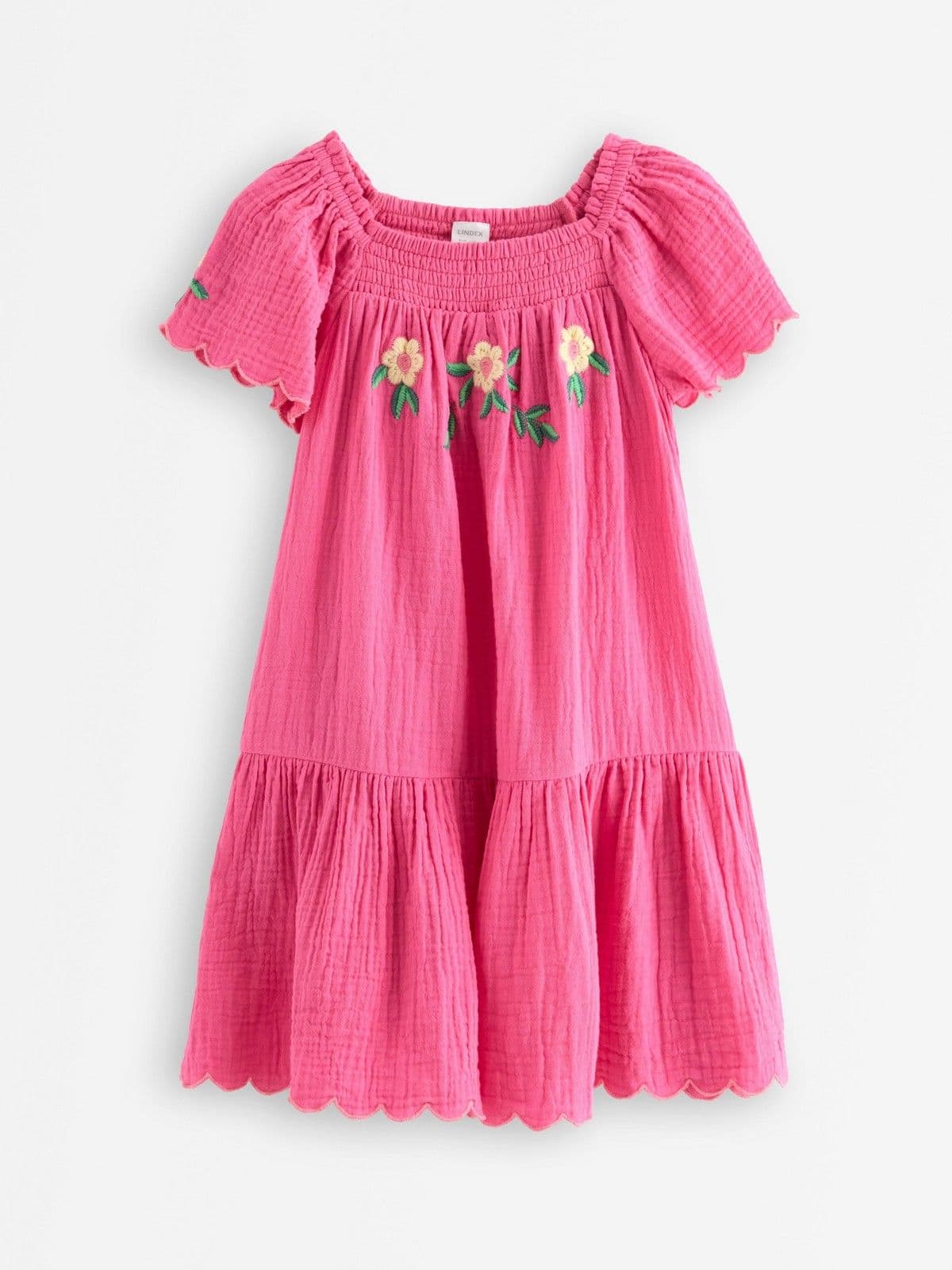Dress in cotton gauze Pink 1