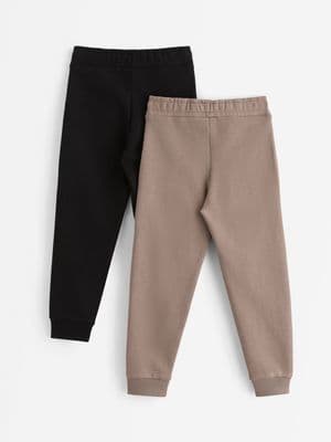 2-pack joggers with reinforced knees