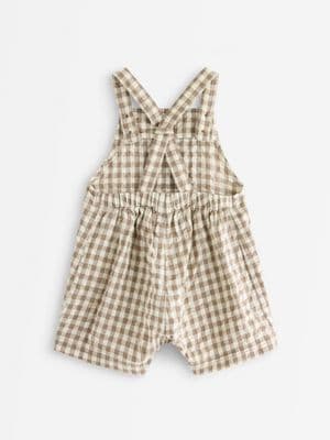 Dungarees in seersucker
