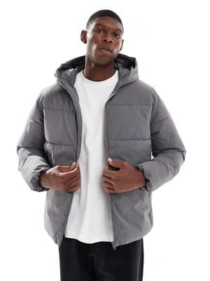 Jack & Jones hooded puffer jacket