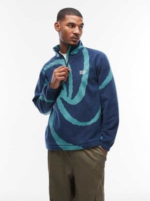 Parlez chevy swirl pattern 1/4 zip fleece