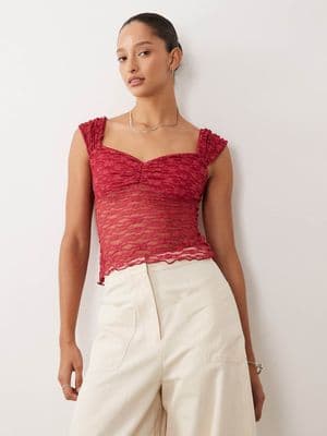 Miss Selfridge lace top