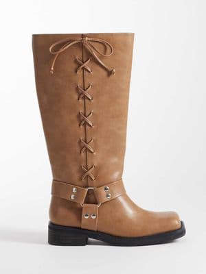 Public Desire Soulful harness knee boots