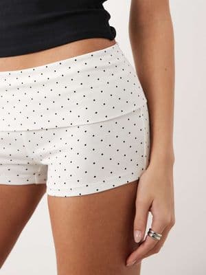 Gina Tricot fold over hotpant shorts