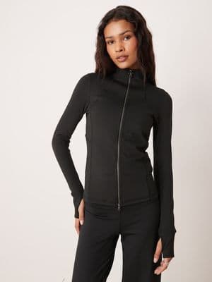 Gilly Hicks high neck snatched waist jacket