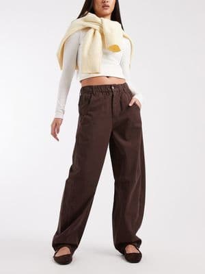 Miss Selfridge elasticized baggy cargo pants