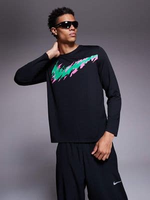 Nike Running Miler logo long sleeve t-shirt