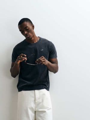 Hollister slim fit icon logo crew neck T-shirt