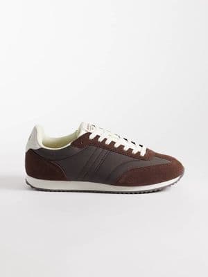 Jack & Jones faux suede and nylon runner sneakers