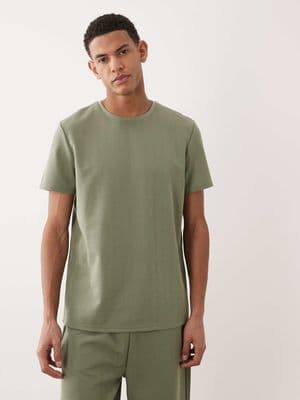 Brave Soul textured crew neck t-shirt