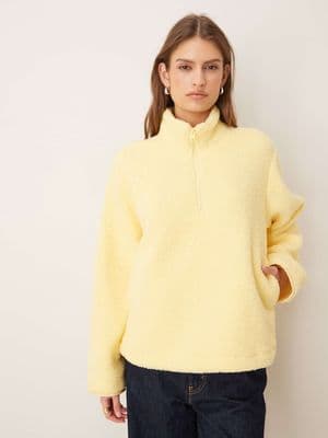 JJXX half zip teddy jacket