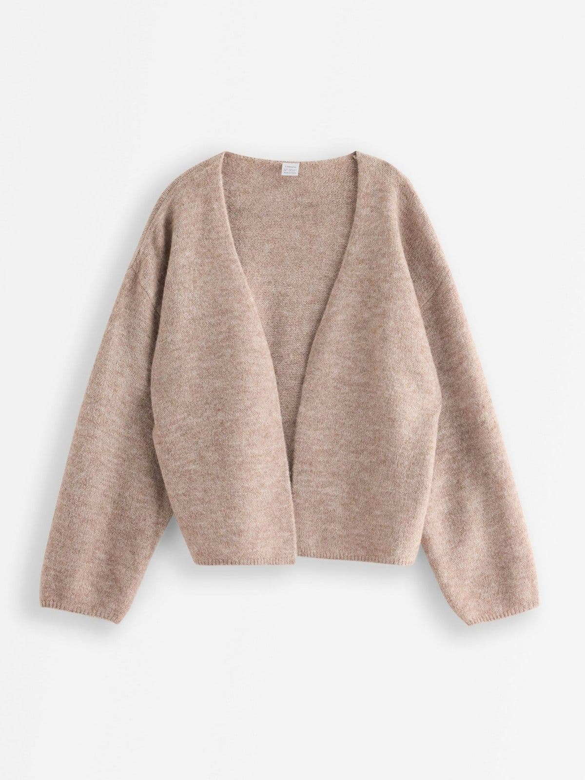 Knitted cardigan Beige Melange 1